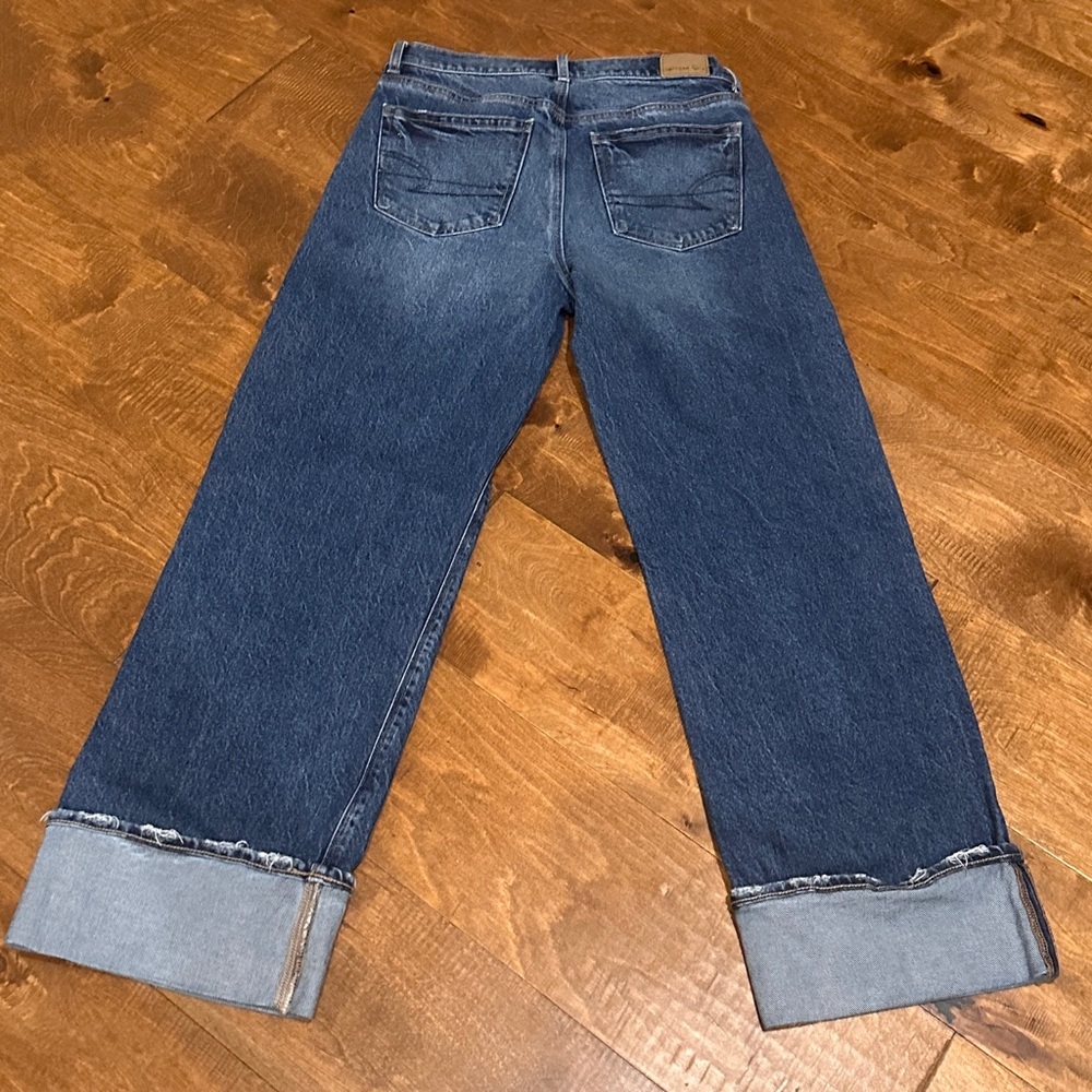 EUC Sz 4 regular AE Stretch High-Waisted
Stovepipe Cuffed Jean - Picture 9 of 14